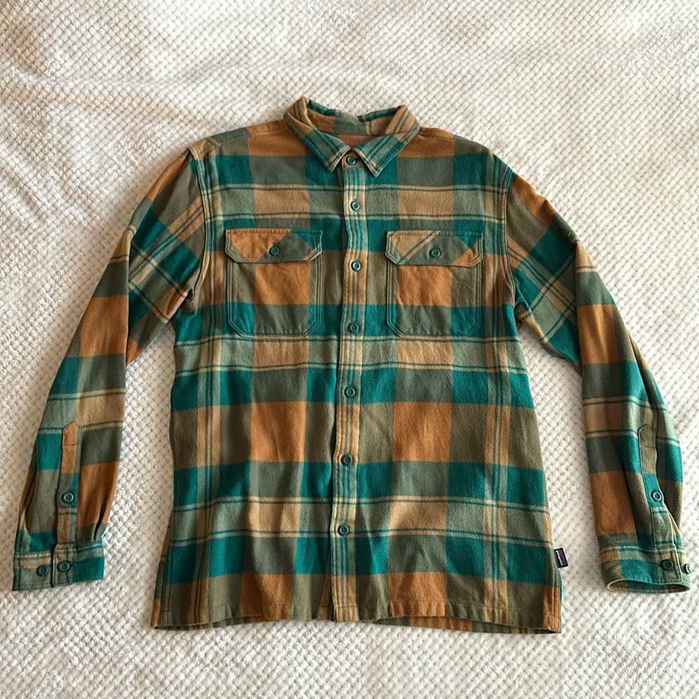Men's Long-Sleeved Organic Cotton Midweight Fjord Flannel Shirt